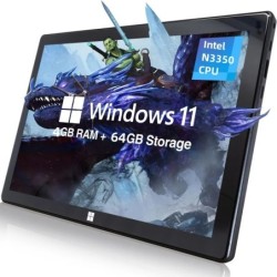 Type-C 10.1 INCH Windows 11 Tablet Intel N3350 Quad Core CPU 4GB RAM 6