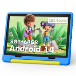 KT1016 Kid Tablet 10.1 inch Android 14 Quad Core 8GB RAM 64GB ROM 1TB 