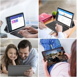 Relndoo Android 14 Tablet 10.1 Inch, 8GB4+4 Expanded RAM + 64GB ROM, 5