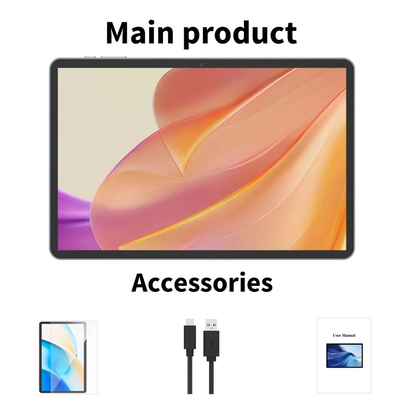 Relndoo Android 15 Tablet 10.1 Inch, 24GB4+20 Expand RAM 128GB ROM, Wi