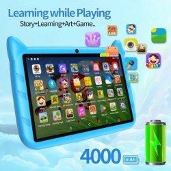 BDF 7 Inch Kid Tablet Android 13, 4GB RAM 64GB ROM,1TB Expand,5G WiFi,