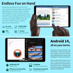Teclast Tablet P85T 8 Inch IPS Android 14 Max 10GB4GB+6GB Expansion RA