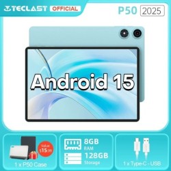 Teclast P50 2025 Tablet Android 15 11" IPS 90Hz 20GB8GB+12GB RAM 128GB
