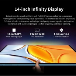 NEW Tablet Teclast T70 G99 Octa-Core 14inch FHD IPS Display 8GB RAM 25