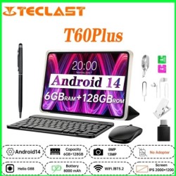 NEW Tablet Teclast T60 Plus 12 inch MTK Helio G88 8-core CPU 6GB RAM 1