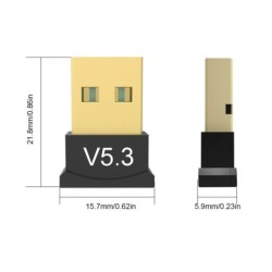 USB Bluetooth-Compatible 5.3 Adapter Support Windows 11/10/8.1 Mini Se