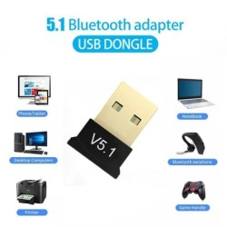 MINI USB Bluetooth 5.1 Dongle Adapter for PC Laptop Mouse Keyboard Tab