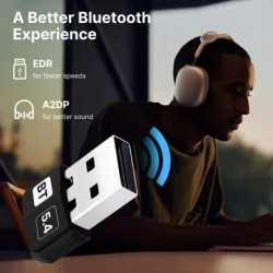 Mini USB Bluetooth 5.4 Audio Dongle Adapter Wireless Receiver/Transmit