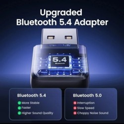 Bluetooth 5.4 Adapter for Pc Usb Bluetooth Dongle Receiver for Speaker