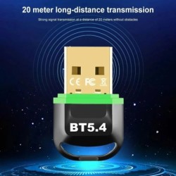 USB Bluetooth 5.4 Adapter Transmitter Receiver Wireless USB Bluetooth 