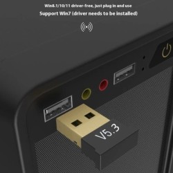 USB Bluetooth Adapter 5.3 Bluetooth Receiver Wireless Speaker Mouse Ke