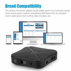 2 IN 1 Bluetooth 5.0 Receiver Transmitter Real Stereo Bluetooth Wirele