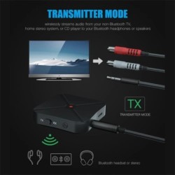 2 IN 1 Bluetooth 5.0 Receiver Transmitter Real Stereo Bluetooth Wirele