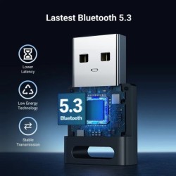 USB Bluetooth 5.3 Dongle Adapter for PC Speaker Wireless Mouse Keyboar