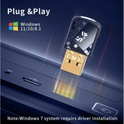 Bluetooth Receiver Transmitter USB Bluetooth 5.4 Dongle for PC Speaker