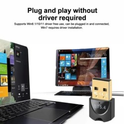 Bluetooth Adapter for PC USB Bluetooth 5.4 Dongle Bluetooth 5.3 Receiv