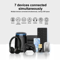 Bluetooth Adapter for PC USB Bluetooth 5.4 Dongle Bluetooth 5.3 Receiv