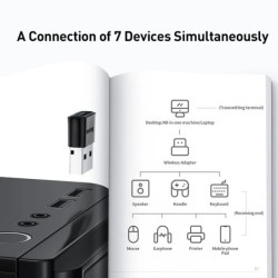 Baseus USB Bluetooth Adapter Dongle Adaptador Bluetooth 5.3 for PC Lap