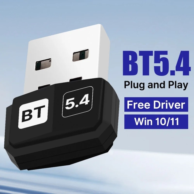 USB Bluetooth 5.4 Audio Dongle Adapter Mini USB Wireless Receiver For 