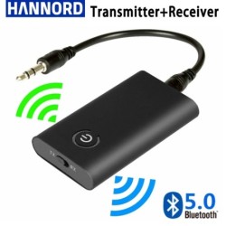 Hannord 2 in 1 Wireless Bluetooth 5.0 Transmitter Receiver Chargable A