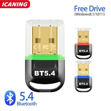 Bluetooth 5.4 Adapter for PC USB Dongle Bluetooth Receiver for Speaker