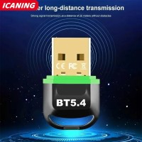 Bluetooth 5.4 Adapter for PC USB Dongle Bluetooth Receiver for Speaker