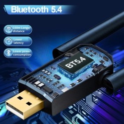 150m Bluetooth 5.4 USB Adapter 5.3 Dongle Driver Free for Windows 11/1