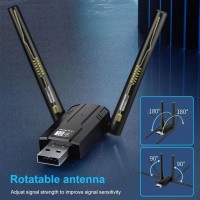 150m Bluetooth 5.4 USB Adapter 5.3 Dongle Driver Free for Windows 11/1