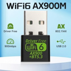 AX900 WiFi 6 Bluetooth5.3 WiFi USB Adapter Dual Band 2.4G&5GHz WiFi Ne