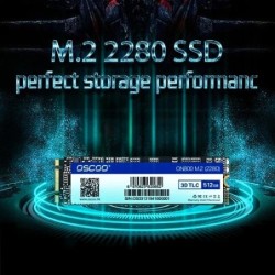 OSCOO M2 2280 SSD M.2 SATA NGFF SSD Hard Disk TLC Flash Memory 64GB 12