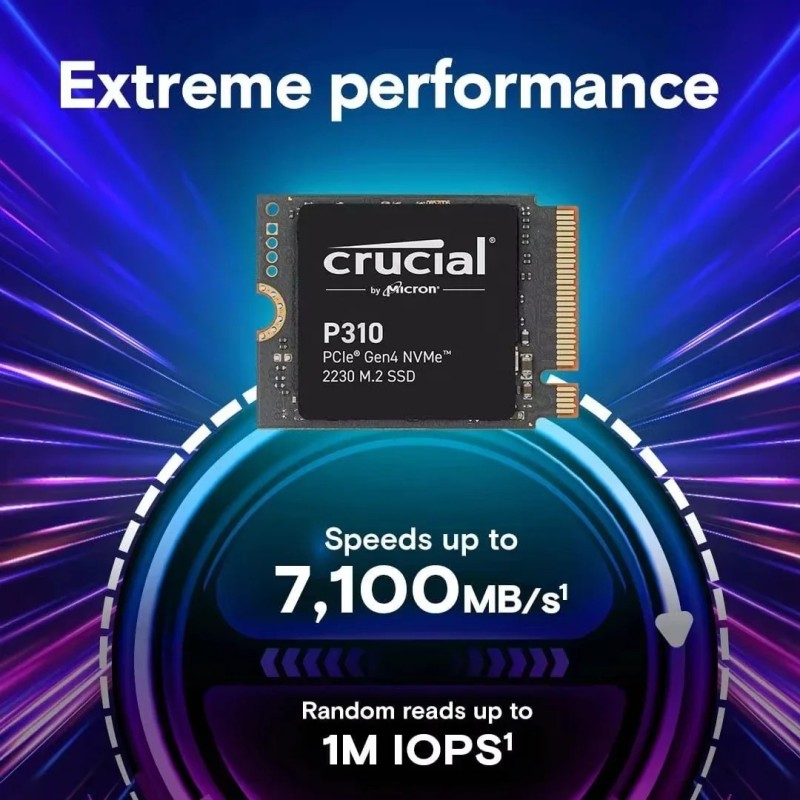 Crucial P310 1TB 2TB M.2 2230 NVMe PCIe Gen4 Internal SSD Compatible w