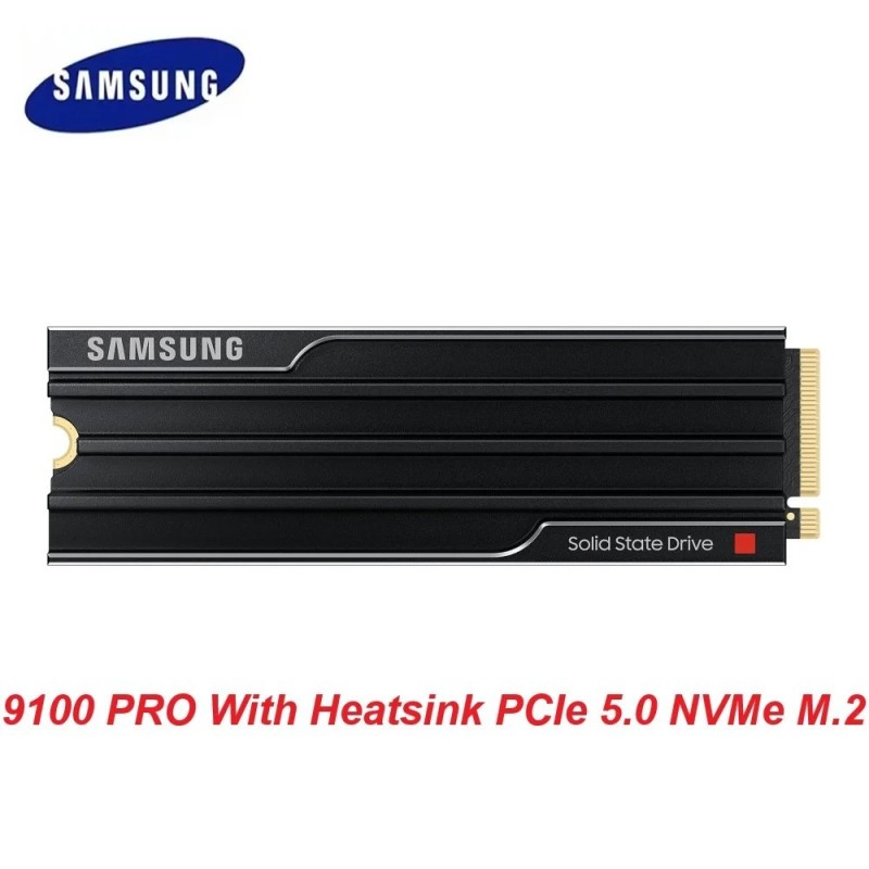 SAMSUNG SSD 9100 PRO with Heatsink 4TB PCIe 5.0x4 M.2 2280 Best for AI