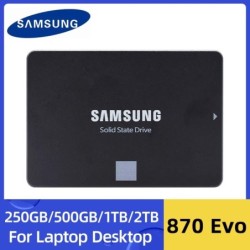 Original SAMSUNG 2.5'' SATAIII SSD 870 Evo 250GB 500GB 1TB 2TB Interna