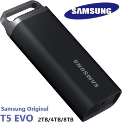 SAMSUNG T5 EVO Original SSD 2/4/8TB Portable External Solid State Driv