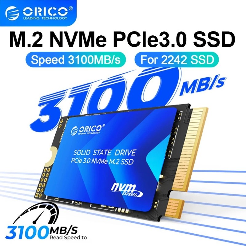 ORICO M.2 2242 SSD Portable M.2 NVMe PCIe3.0 Gen 3x4 3100 MB/s Interna