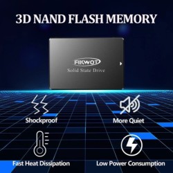 Fikwot FS810 2.5" SATA3 SSD 6Gbps 550MB/s 128GB 256GB 1TB 2TB 3D NAND 