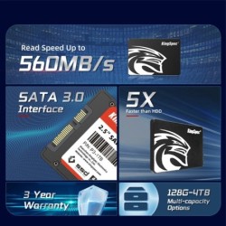 KingSpec SATA SSD Hard Drive 128gb 256gb 512gb 1TB 2TB 480gb 960gb SAT
