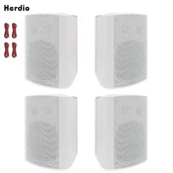 Herdio 5.25'' 600 Watts Passive Speakers Full Range Stereo Wired Water