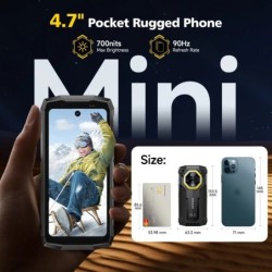 Ulefone Armor Mini 20T Pro 5G 4.7" Display Rugged Phone LED Light Andr