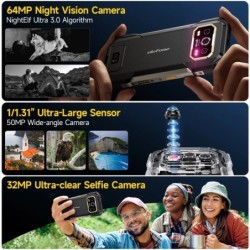 Ulefone Armor 27T Pro 5G Rugged Phone 10600mAh Android 14 Smartphone 5