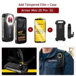 Ulefone 4.7" Rugged Phone Armor Mini 20 Pro 5G Android 14 16+256GB Sma
