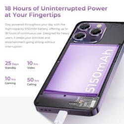 OUKITEL P1 Smartphone Global Version 6.7'' 120Hz AMOLED Display 8GB 25