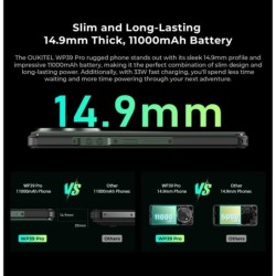 Oukitel WP39 Pro 5G Rugged Smartphone 12+24GB 36GB Memory 512GB 6.60"F
