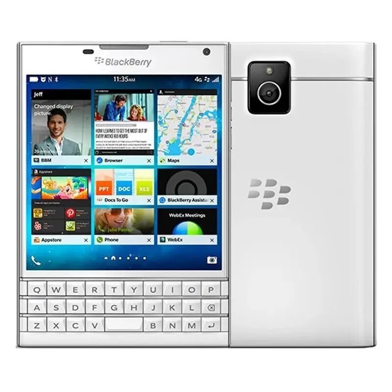 Original BlackBerry PassPort II Q30 Silver Edition 4G Mobile Phone 4.5