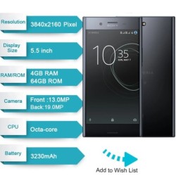 Original Unlocked Sony Xperia XZ Premium G8141 XZP Single Sim 5.5" RAM