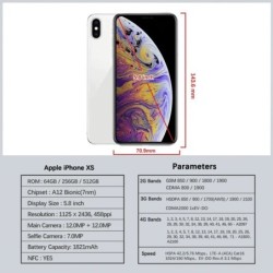 Original Apple iPhone XS 4G LTE CellPhone 5.8" ROM 64GB/256GB IOS Smar
