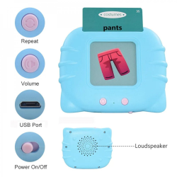 Early Education Talking Flash Cards Reader - English Language Mini Pocket Vocabulary