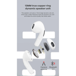 TWS Mini Design True Wireless Earbuds Touch Control Bluetooth Wireless Headset P63