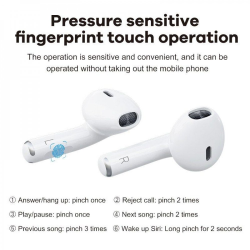 TWS Mini Design True Wireless Earbuds Touch Control Bluetooth Wireless Headset P63