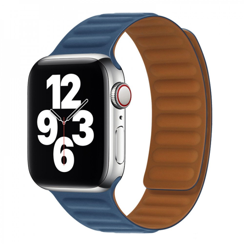 Adjustable PU Leather Strap with Magnetic Closure System for Apple Watch